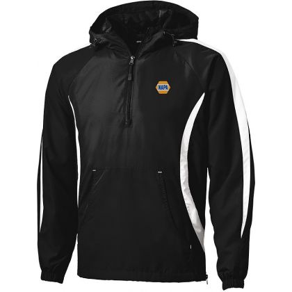 20-JST63, X-Small, Black/White, Left Chest, NAPA Bolt - Full Color.